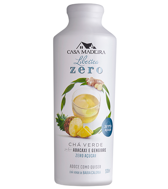 Chá Verde de Abacaxi e Gengibre Zero Açúcar e Zero Adoçantes